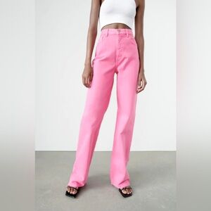 Zara Pink Flare Women's Jeans
